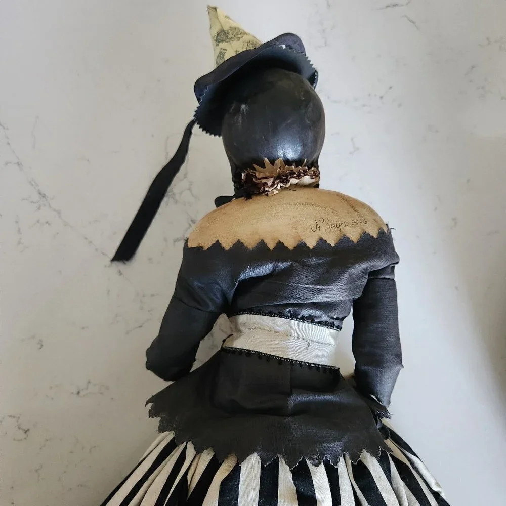 Nicol Sayre Handcrafted Folk Art Doll (witch)